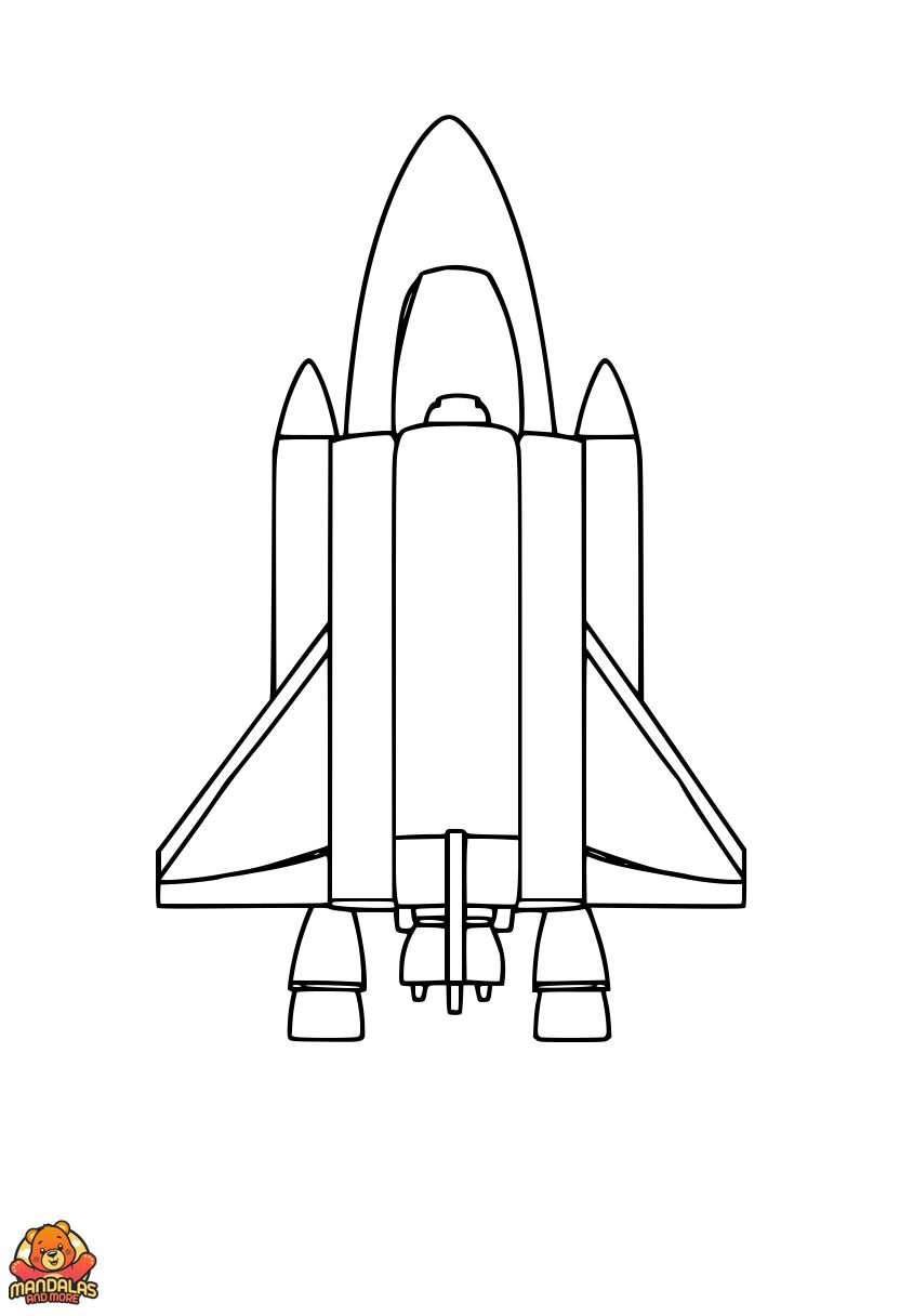 Free Printable Rockets Coloring Page for Kids