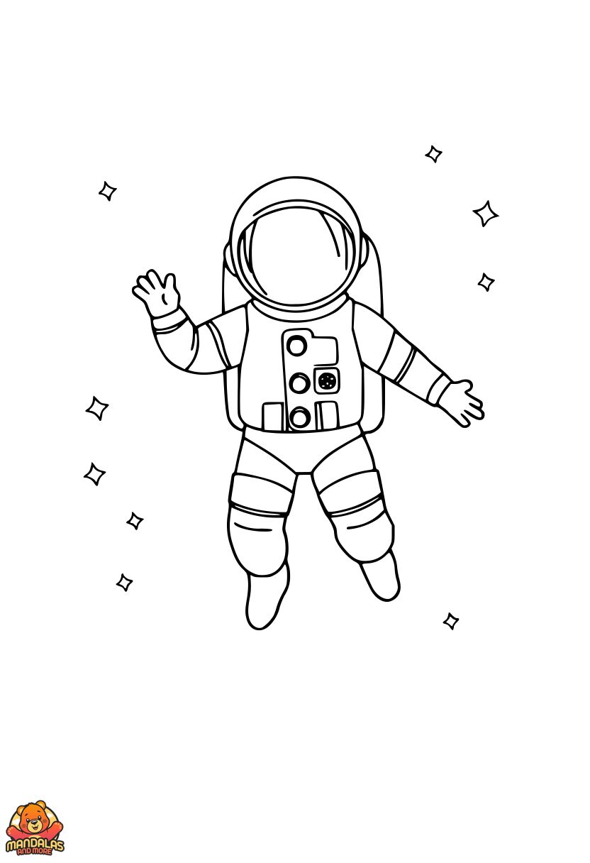 Free Astronaut Coloring Page - Printable Adventure