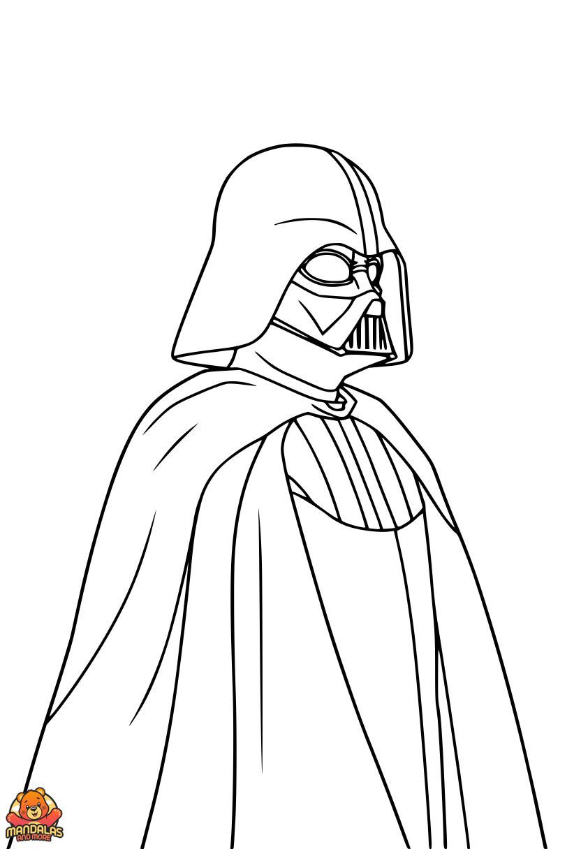 Free Darth Vader Coloring Page - Printable Fun