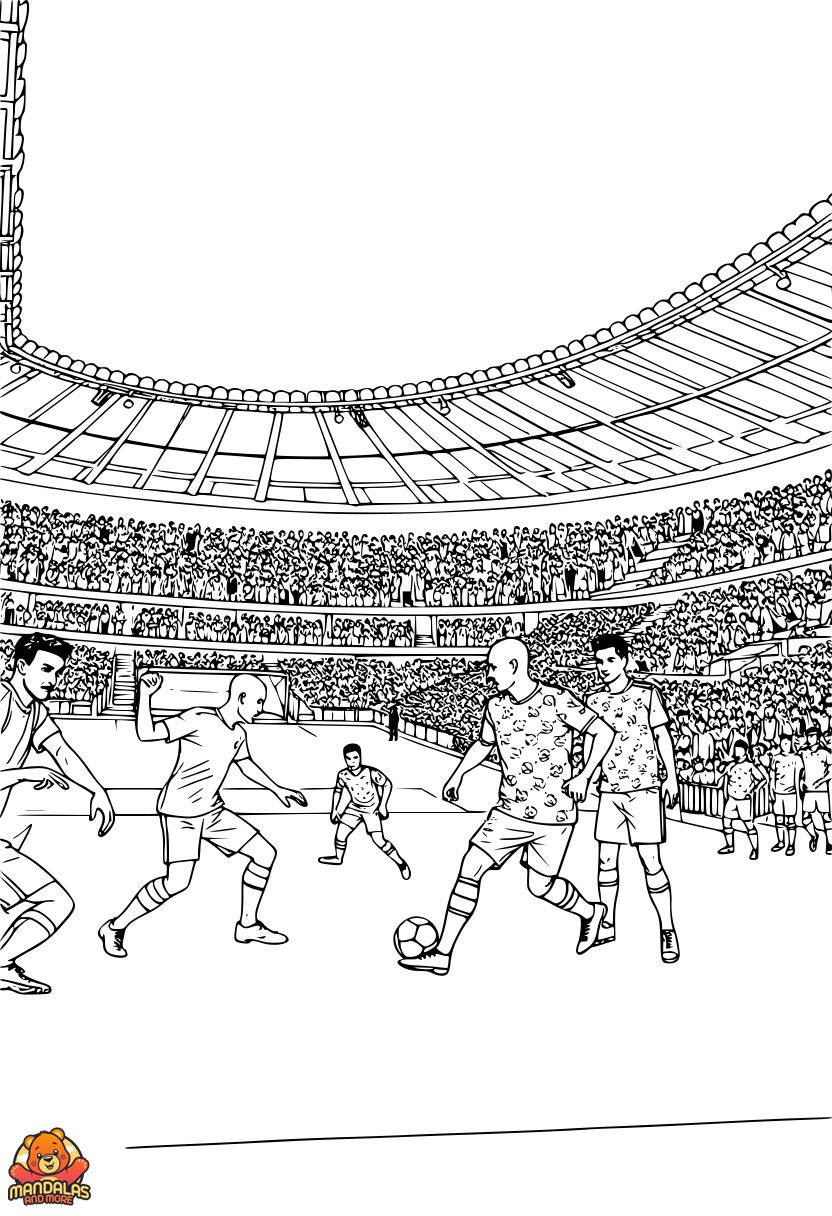 Free Printable Soccer Coloring Page for Kids