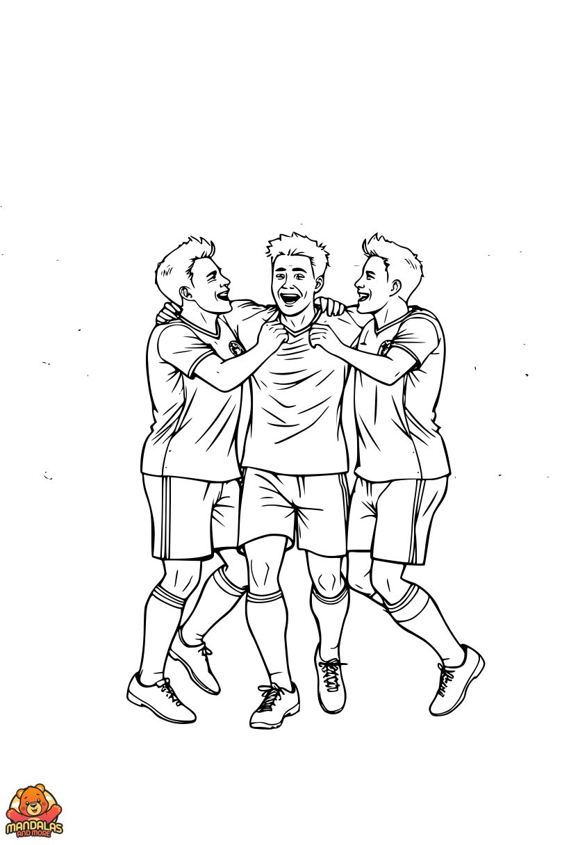 Free Printable Soccer Coloring Page for Kids