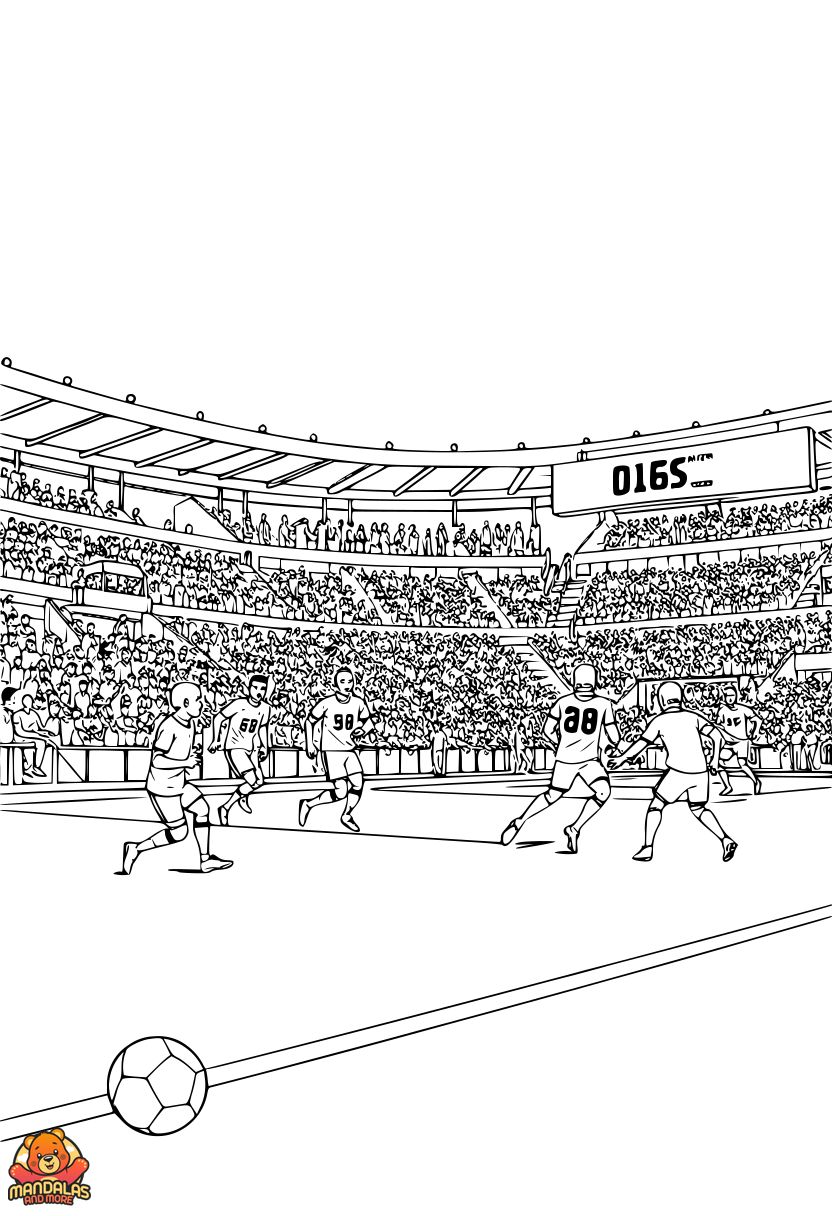 Printable American Football Coloring Page