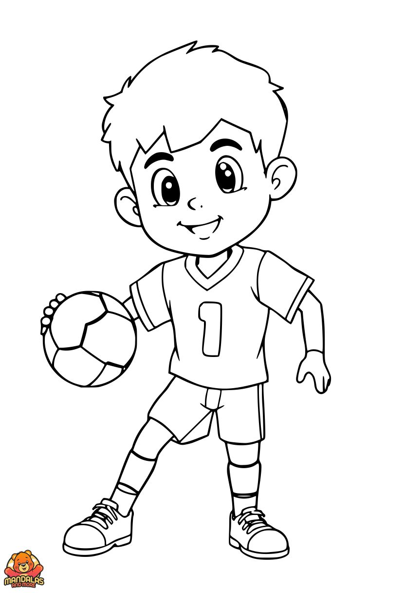 Free American Football Coloring Page for Kids