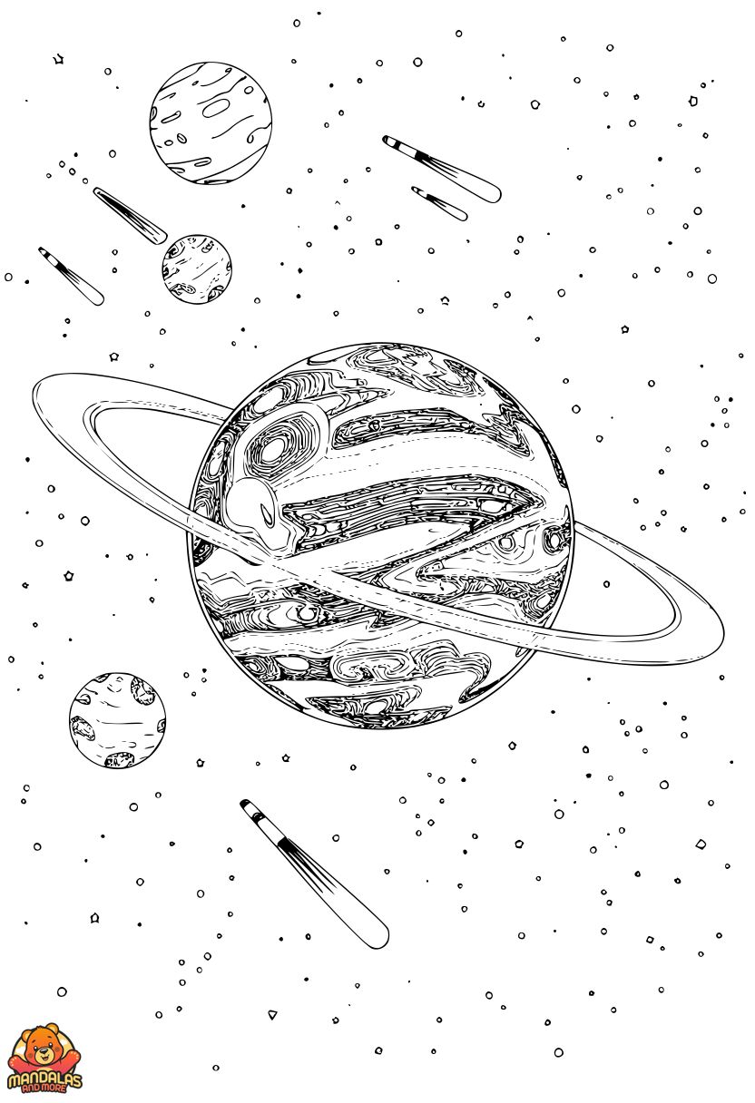 Printable Planets Coloring Page - Solar System Fun!