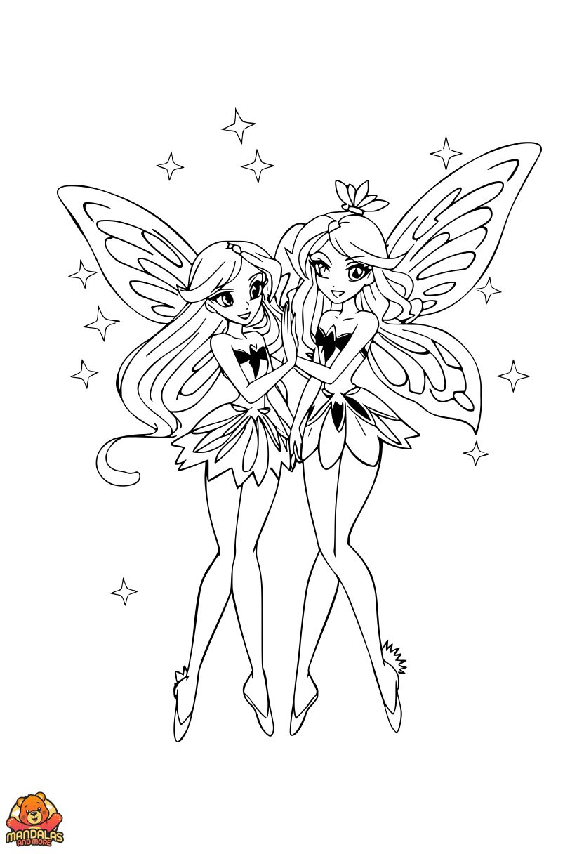Magical Winx Club Coloring Page - Free Printable
