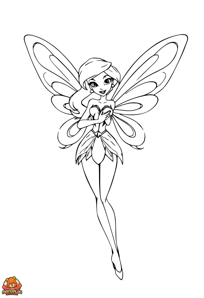 Free Printable Winx Club Coloring Page